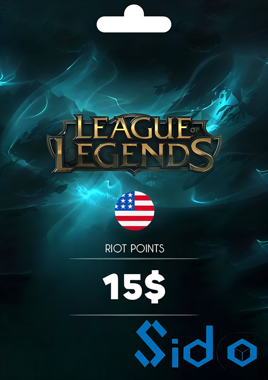 League of Legends Gift Card 15$ - Riot Key - UNITED STATES Server Only