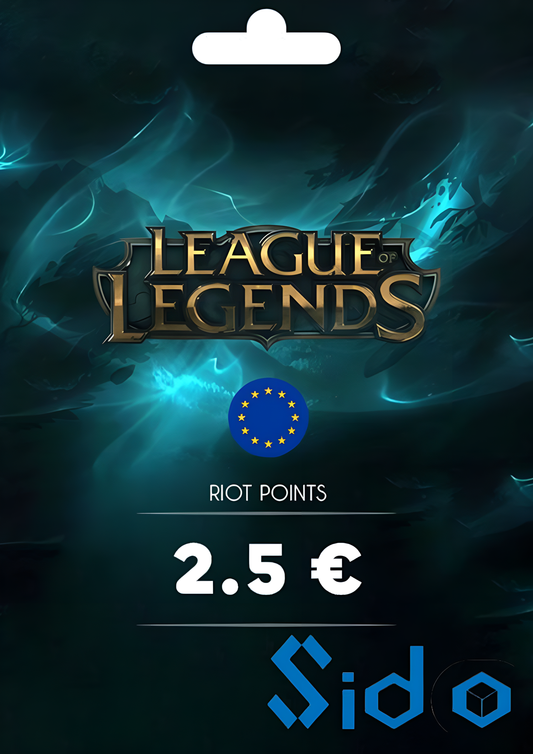 League of Legends Gift Card 2.5€ - Riot Key - EUROPE Server Only