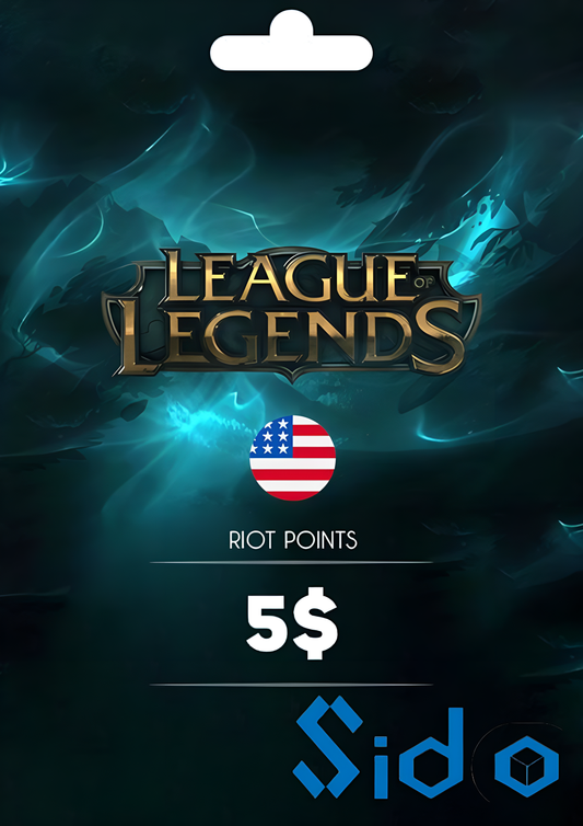 League of Legends Gift Card 5$ - Riot Key - UNITED STATES Server Only