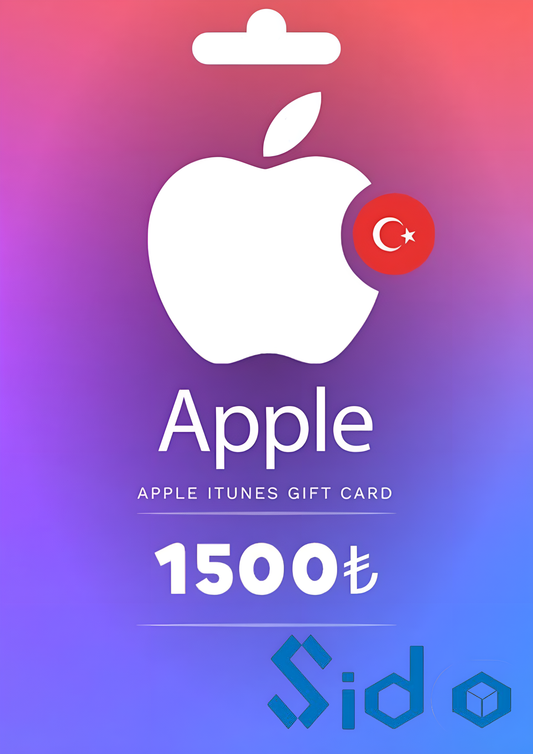 APPLE ITUNES GIFT CARD 1500 TRY ITUNES KEY TURKEY