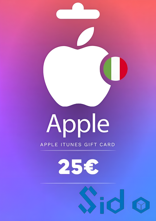 APPLE ITUNES GIFT CARD 25 EUR ITUNES KEY ITALY