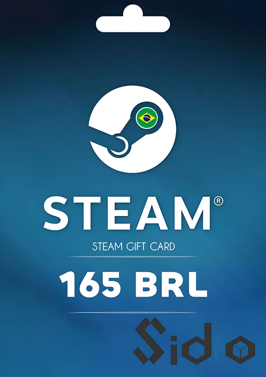 Steam Wallet Gift Card 165 BRL Steam Key Brazil