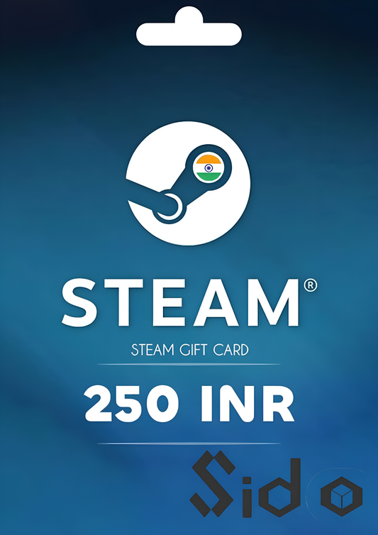 Steam Wallet Gift Card 250 INR Steam Key INDIA