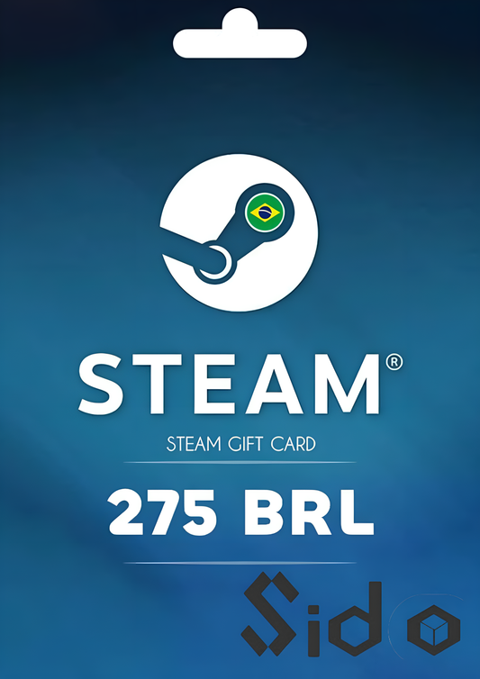 Steam Wallet Gift Card 275 BRL Steam Key Brazil