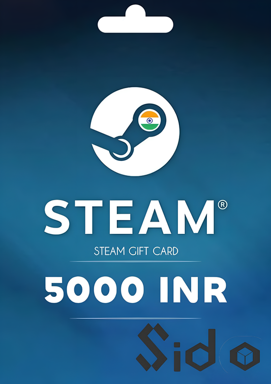 Steam Wallet Gift Card 5000 INR Steam Key INDIA