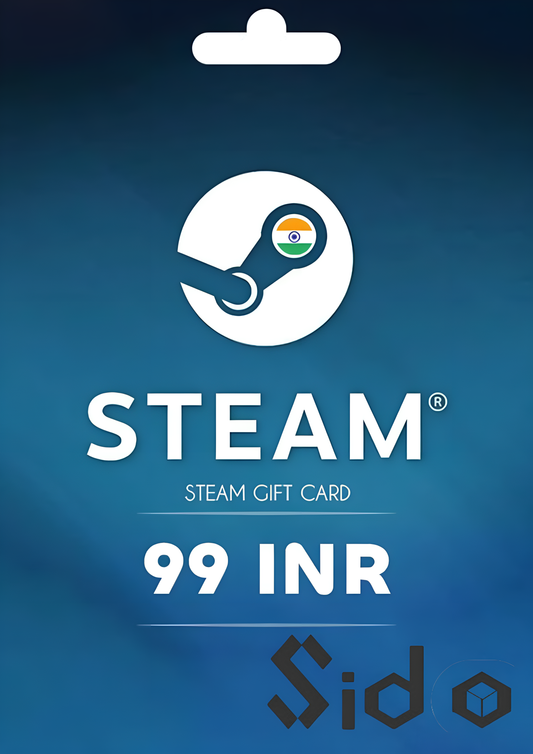 Steam Wallet Gift Card 99 INR Steam Key INDIA