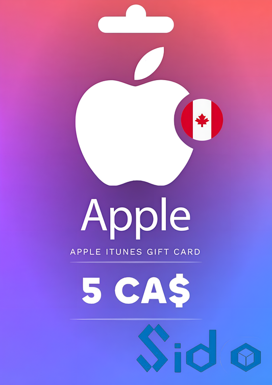 APPLE ITUNES GIFT CARD 5 CAD ITUNES KEY CANADA