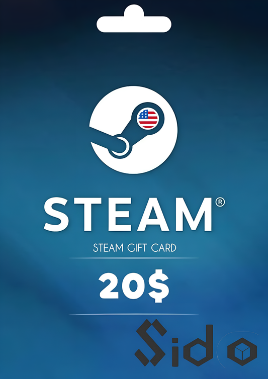 Steam Wallet Gift Card 20 USD Steam Key USD CURRENCY ONLY