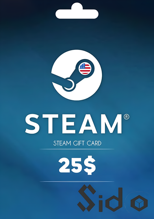 Steam Wallet Gift Card 25 USD Steam Key USD CURRENCY ONLY