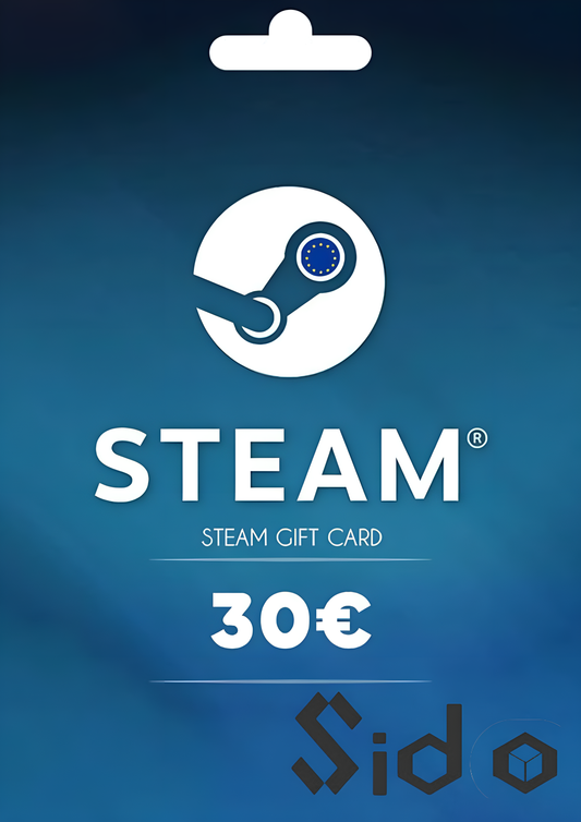 Steam Wallet Gift Card 30 EUR Steam Key EUROPE